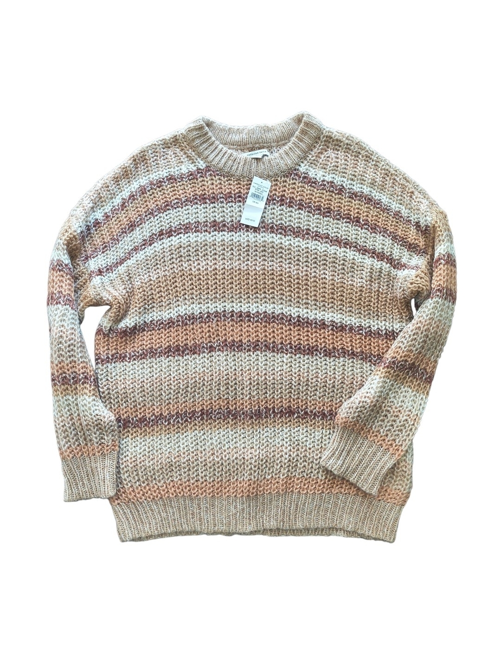 NWT- American Eagle Outfitters Oversized Striped Crewneck Sweater